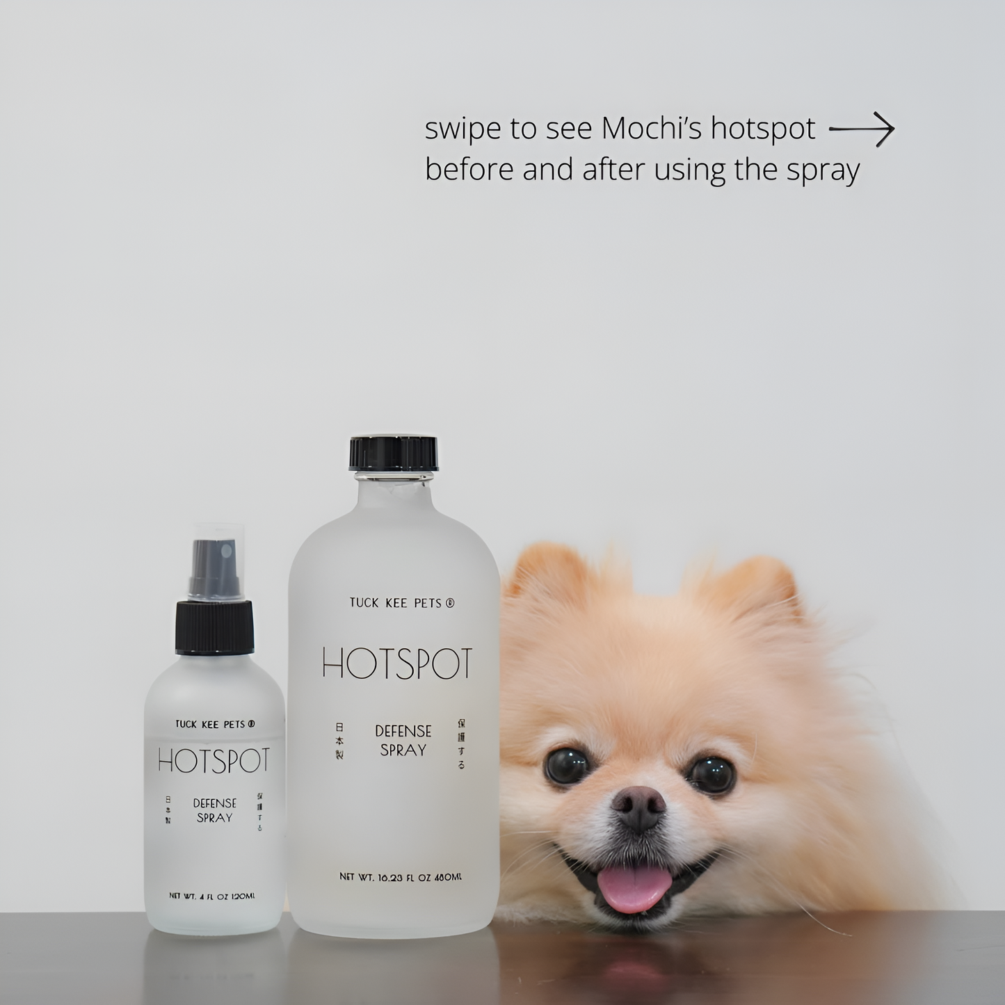 tuck kee pets hotspot defense spray | 120ml/480ml
