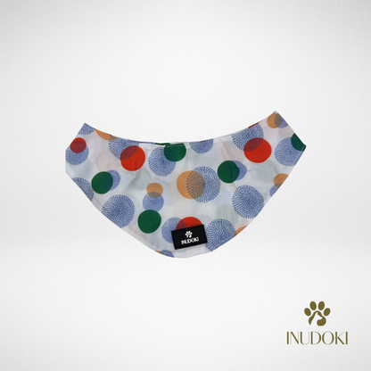 Inudoki Round Neck Bandana | Printed Circle