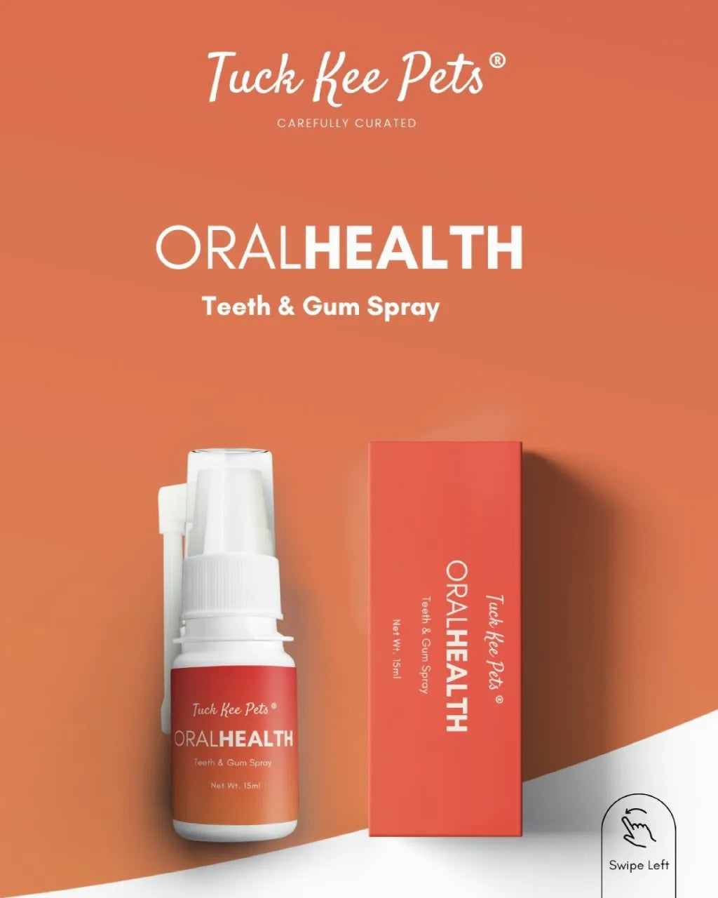 tuck kee pets oralhealth teeth & gum spray | 15ml