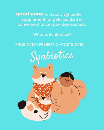 Good Poop Synbiotics | 60g Box of 30 Sachets